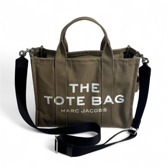 Marc Jacobs The Tote Bag Medium Canvas Slate Green - Picture 5 of 10